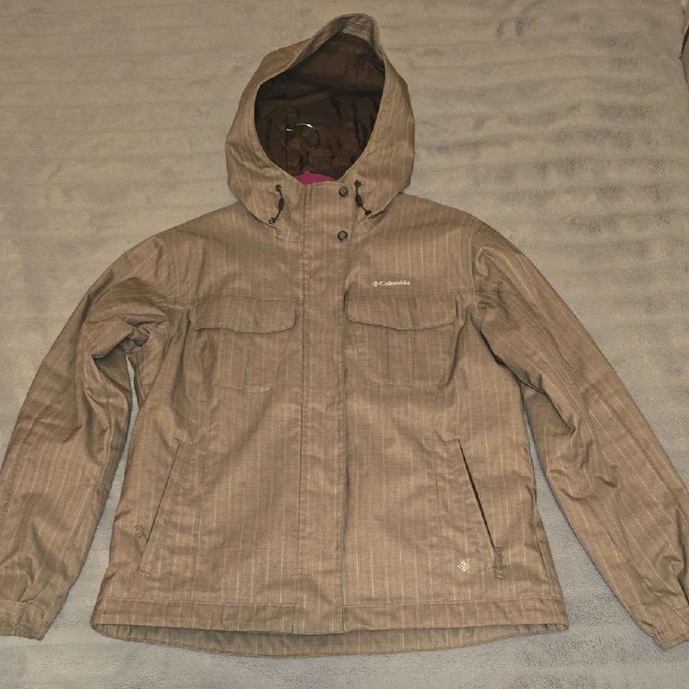 Columbia Omni-Tech Hooded Winter Coat Jacket Size XL Ski
